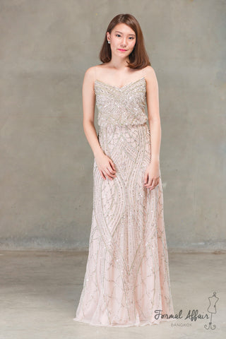 Tory Spaghetti Dress - The Formal Affair