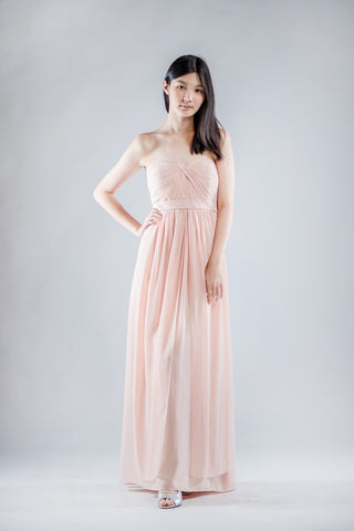Aidan Dress in Old Rose - The Formal Affair