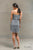 Short Gilly Dress in Grey - The Formal Affair