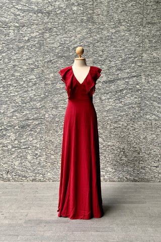 Cecilia Dress in Burgundy