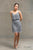 Short Gilly Dress in Grey - The Formal Affair