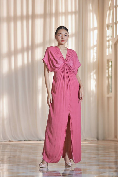 Chai V in fushia pink Dress