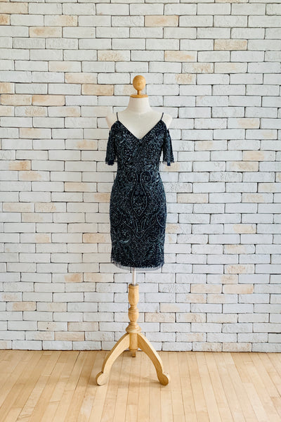 Short Pricilla Dress in Navy