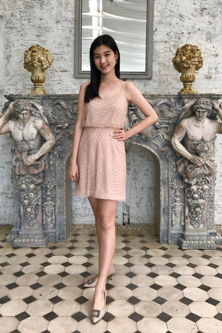Short Gilly Dress in Pink - The Formal Affair 