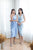 Short Chai V Dress in Light Blue - The Formal Affair 