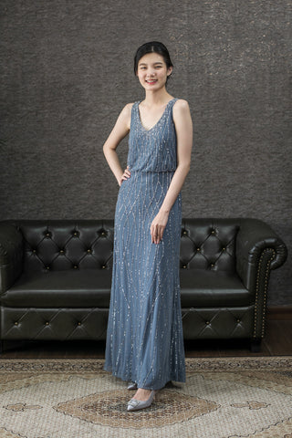 Bena Dress in Winter Grey - The Formal Affair 