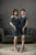 Short Pricilla Dress in Navy