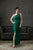 One Shoulder Emerald Dress
