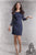 Zarita Lace Dress in Navy - The Formal Affair 