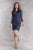 Zarita Lace Dress in Navy - The Formal Affair 