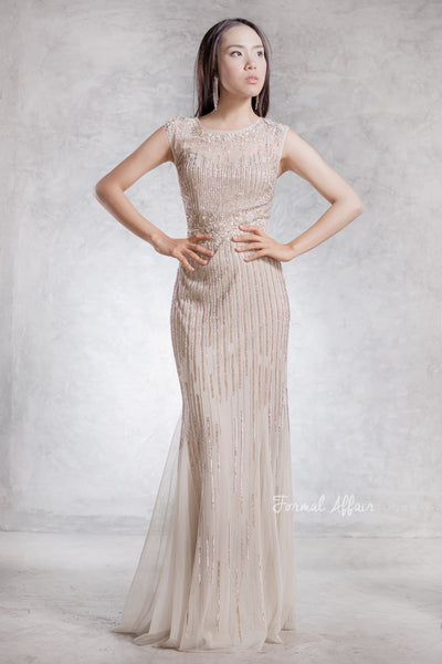 Elizabeth Sequin Dress - The Formal Affair 