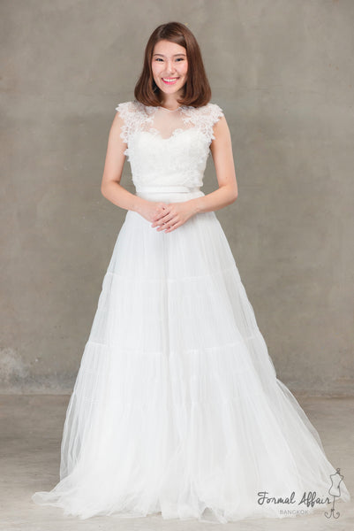 Patarasiri Gown in Ivory - The Formal Affair 