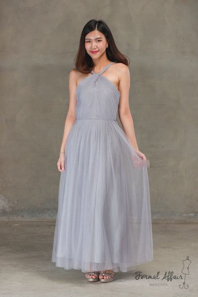 Gisele Dress in Grey - The Formal Affair 