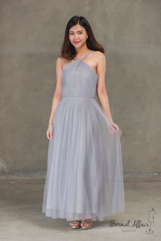 Gisele Dress in Grey - The Formal Affair 