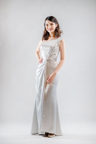 Sophia Dress in Grey - The Formal Affair 