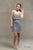 Short Gilly Dress in Grey - The Formal Affair 