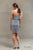 Short Gilly Dress in Grey - The Formal Affair 